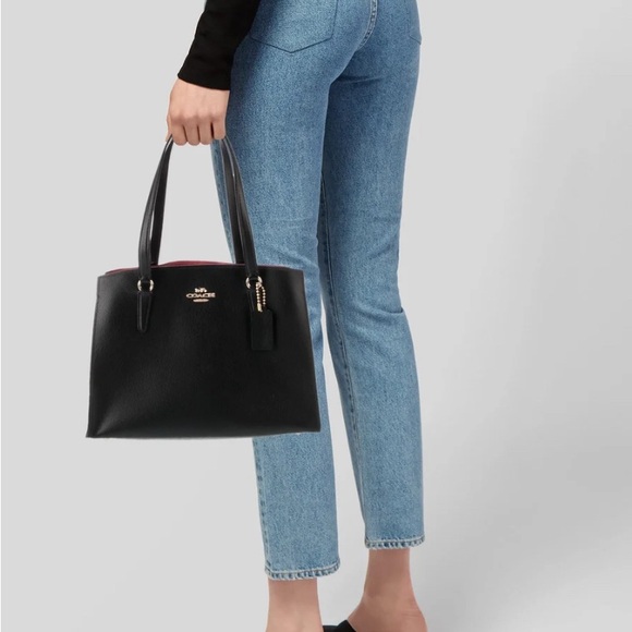 Coach Black Leather Shoulder Bag - Picture 12 of 13